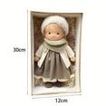thumbnail image 6 of Tnobhg Handmade Waldorf Doll 12" Soft Knitted Dolls Cute Girls Plush Stuffed Toy Easy to Carry Vintage Crocheted Doll Birthday Gift, 6 of 8