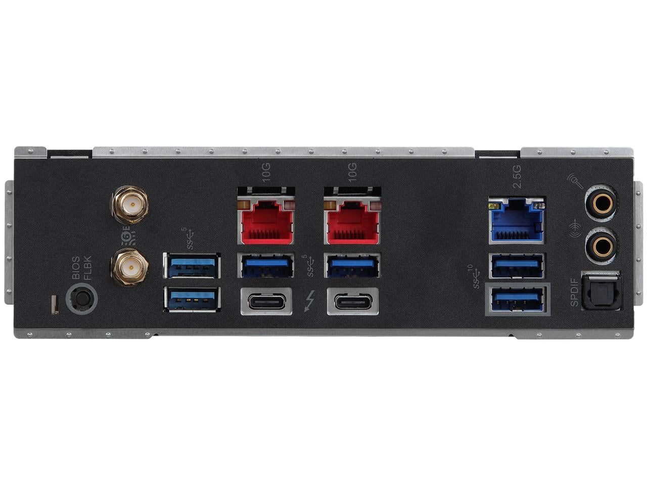 ASRock W790 WS Intel® W790 (LGA 4677) CEB workstation Extended ATX Motherboard 4 PCIe 5.0 x16, Dual Marvell AQUANTIA® 10 GbE and Intel® i225LM 2.5 GbE LAN, 2 USB4 Thunderbolt™ 4 Type-C