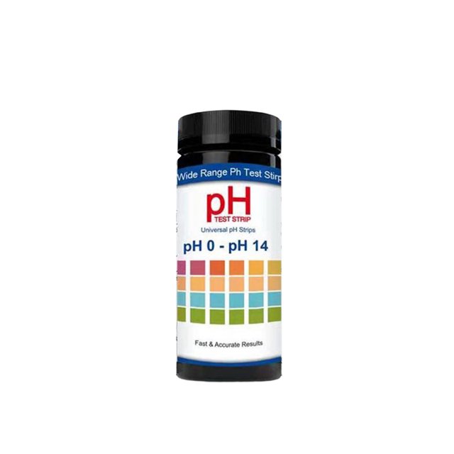 Eigraketly 100 Uds herramientas de tiras de prueba de pH accesorios de detección precisos profesionales herramienta de prueba de agua 0-14 tira Pantallas optoelectrónicas