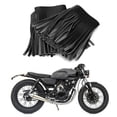 thumbnail image 2 of Alforja con flecos para pedal de pie 2 piezas de cuero artificial suave Vintage resistente a la intemperie para motocicleta alforja artesanal de 70 cm de largo para modificación Higoodz Otros, 2 of 8