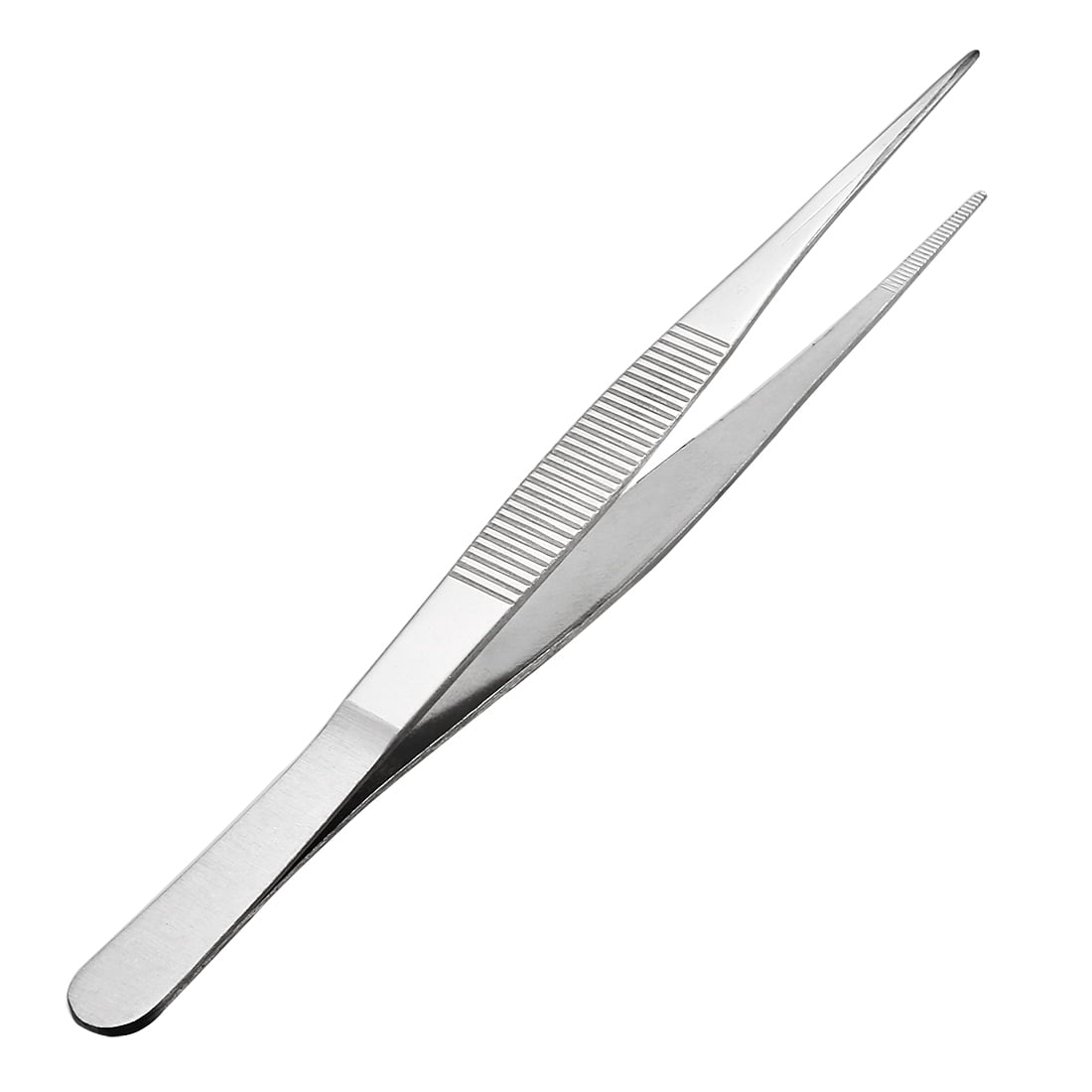 8Inch Stainless Steel Straight Pointed Tweezers with Serrated Tip