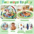 thumbnail image 3 of JoyStone Baby Gym Play Mat Activity Mat with 6 Detachable Toys, Round Tummy Time Play Mat for Newborns & Infants 0–12 Months, 3 of 12