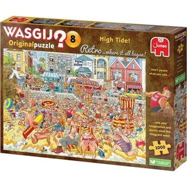 Jumbo Wasgij Original - High Tide #8 1000 Pcs (81925) 100 Jumbo Wasgij Original 8: High Tide - 1000 Wasgij Puzzles 1000 Pieces