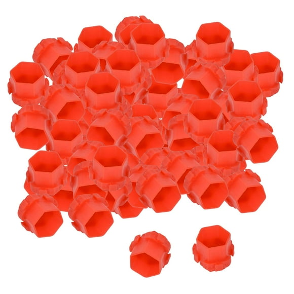 200 recipientes pequeños para pigmentos con forma de panal, fáciles de usar y ahorran espacio. rojo