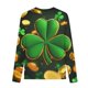 thumbnail image 4 of Blusas y camisas de manga larga con cuello redondo y estampado de San Patricio para niños, blusa informal de manga larga con cuello redondo, blusa de poliéster para niñas, 4 of 4