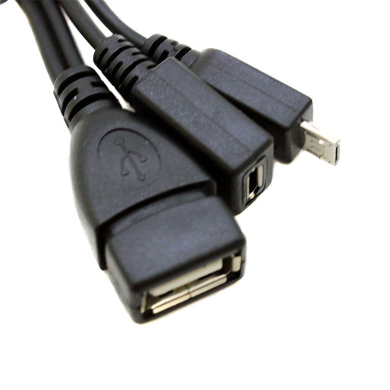 Buy FONKEN 2 In 1 OTG Micro USB Host Cable With Power Supply Y Splitter USB Adapter To Micro 5 Pin Male Female Cable At Affordable Prices - Free Shipping, Real Reviews With Photos
