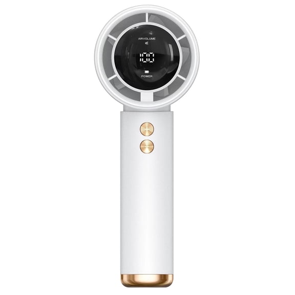 VtModv 50% Off Clear! New 100 Speed Handheld Fan With USB Charging 3000mAh Mini Portable Turbo Digital Display Small Fan