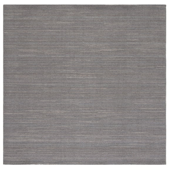 SAFAVIEH Kilim Roderick Solid Area Rug, Light Grey, 6' x 6' Square
