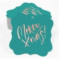 thumbnail image 2 of Inkdotpot Real Rose Gold Foil Bracket Shape Paper Hang Tags Merry X-Mas Christmas Favor Tags Pack Of 50, 2 of 7