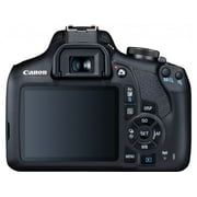 Canon EOS 2000D / Rebel T7 18-55mm + 75-300mm + 500mm - 30 Piece Accessory Bundle Includes: Extra Battery, Sandisk Ultra 32GB SD, Flash, Filter Kits, Telephoto and Wide Angle Lenses, Backpack and More