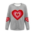 thumbnail image 4 of Vetsdori Valentine Sweatshirts for Women Crew Neck Winter Shirts Pullover, Love Heart Womens Sweatshirts, 4 of 4