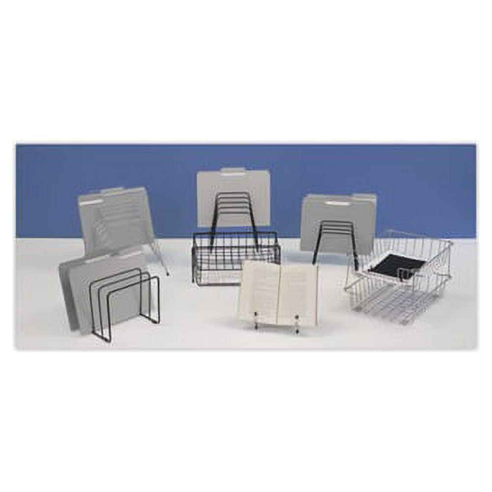 Wire Desktop Organizer 11 Sections, Letter to Legal Size Files, 9" x 11.38" x 8", Black