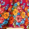 thumbnail image 4 of Summer Chiffon Dresses for Women Plus Size V Neck Pleasant Long Sleeve Floral Dress Holiday Wedding Guest Beach Party Swing Sundress S-3XL, 4 of 5