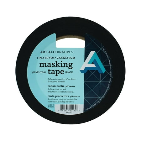 UPC: 0082435201627 | Art Alternatives pH Neutral Black Masking Tape 1 x 60 yds.