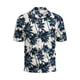 thumbnail image 4 of Camisa de manga corta para hombre, camisa hawaiana con estampado de coco Tropical y botones en la parte delantera, camisa con cuello vuelto Vintage, 4 of 7