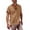 Yellow, variant on lmcalzta Mens Short Sleeve Linen Shirts Button down Casual Tops Summer 2025 Beach Shirts with Pockets