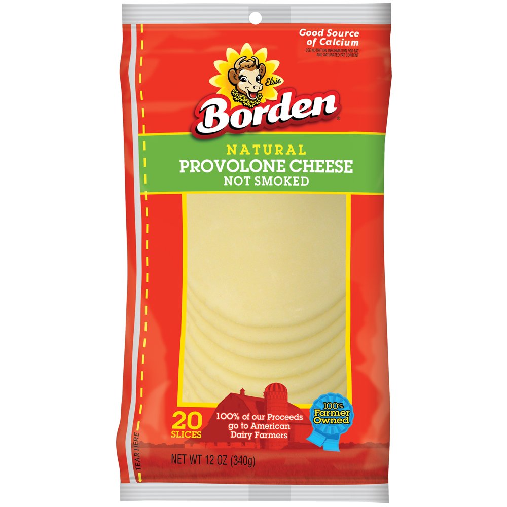 Borden® Natural Provolone Cheese Slices 20 ct Pack