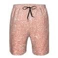 thumbnail image 4 of Naloa Rose Gold Glitter Men's Beach Shorts, Surfing shorts, Swim trunks, Quick Dry Swim Trunks for Surfing Beach Fun - Small, 4 of 9
