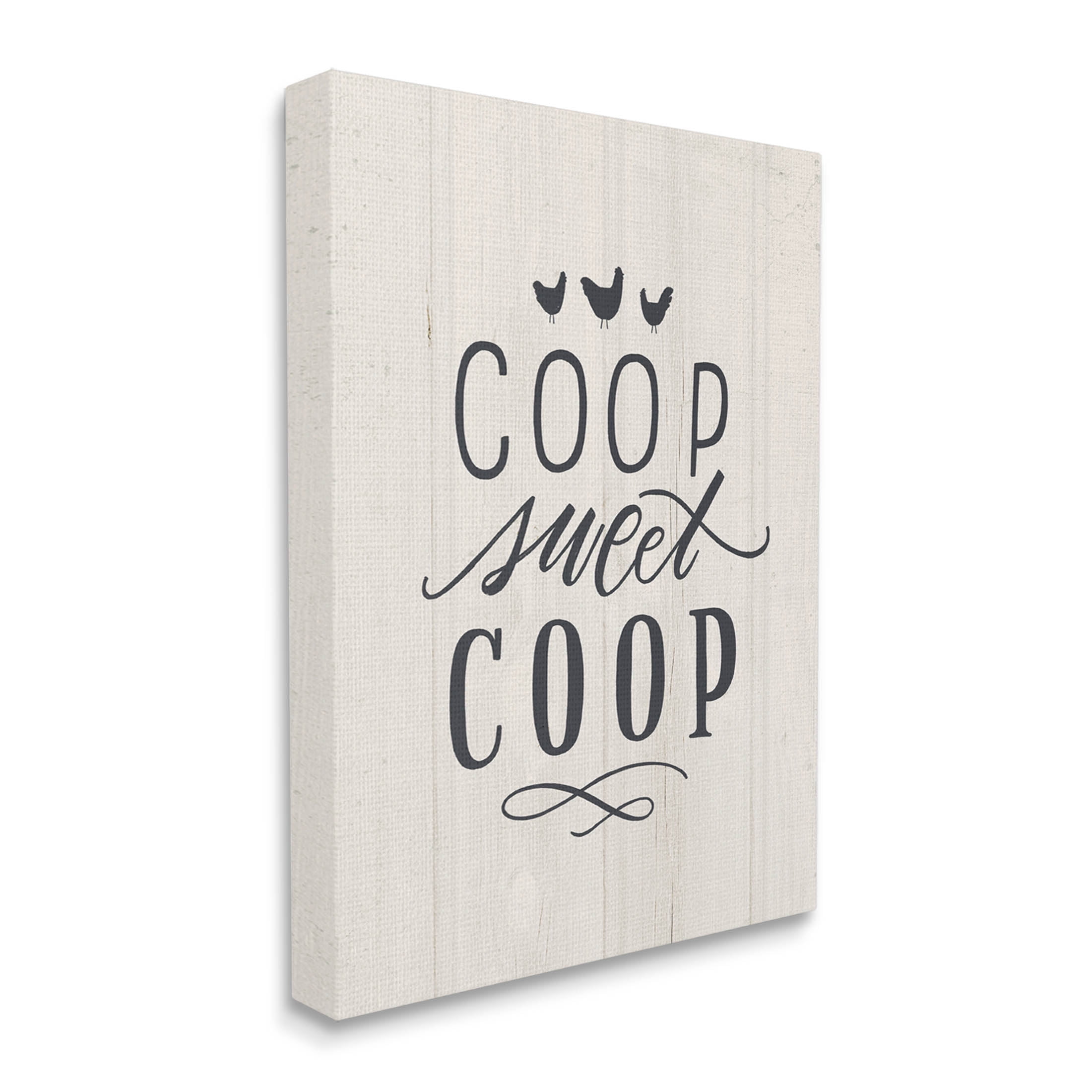 Stupell Industries Sweet Coop Farm Chicken Sign Graphic Art Gallery Wrapped Canvas Print Wall Art, Design by Loni Harris