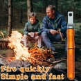 thumbnail image 3 of HHGBAD Mini Multifunctional Fire Starter Igniter, Portable Camping Survival Tool, Compass & Whistle, Durable Metal, 3 of 4