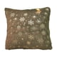 thumbnail image 2 of Christmas Snowflake Plush Hot S Ilver Sofa Cushion Cover Home Pillow Cover, 2 of 6