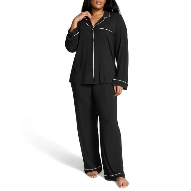 Conjunto de pijama Victoria's Secret modal de manga larga para mujer