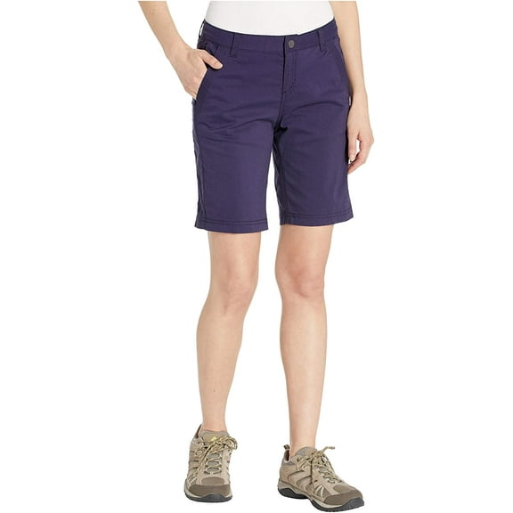 ROYAL ROBBINS WOMEN - SHORT PANTS SZ LARGE 10 BLUE NAVY - 5" SHORTS UPF 30 