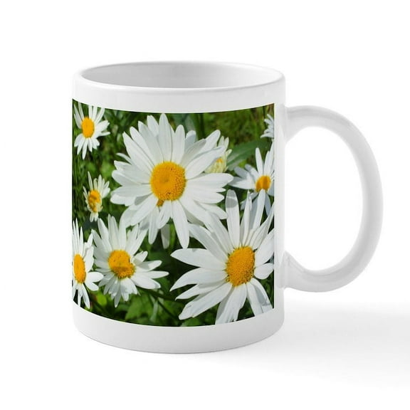 CafePress - Summer Daisies Mugs - 11 oz Ceramic Mug - Novelty Coffee Tea Cup