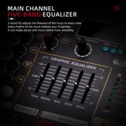 Mixer 4 Channel Mixer DSP Reverberation Effect Professional Bluetooth USB Mixer