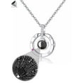 thumbnail image 3 of PULLIMORE 100 Languages for “I Love You” Projection Pendant Necklace Gifts for Anniversary Birthday Valentine’s Day (Silver), 3 of 9