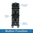 thumbnail image 3 of Interruptor de ventana eléctrica Unique Bargains No. 31334345 para el lado del conductor delantero izquierdo para Volvo XC60 S60 Negro, 3 of 7