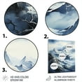 thumbnail image 3 of Designart "Alaska White-Capped Summits" Landscapes Metal Art Living Room, 3 of 5