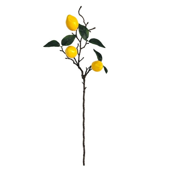 AMERTEER 20 Po 1 Pce Fausses Tiges de Citron Centre de Table Cadeau de Nouvel An Décoration Maison Branches de Fruits