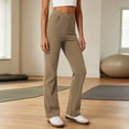 thumbnail image 2 of Womens Yoga Pants with Pockets High Waisted Leggings Yoga Dress Pants Tummy Control Stretch Casual Straight Leg Bottoms, 2 of 8