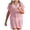 Pink, variant on mgoYE Big Girl's V Neck Crochet Short Sleeve Beach Dress Summer Swimsuit Bikini Cover Up(Pink,10-12 Years)