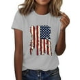 thumbnail image 2 of Tittly American Flag Tank Top Women V Neck Tank Tops For Women Patriotic Shirts Memorial Day Tank Top Women Women 4th Of July Shirts Gray M, 2 of 8
