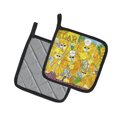 thumbnail image 2 of Carolines Treasures 6106PTHD Orange Tabby Pêche Chats Paire de Porte-Pots, 2 of 3