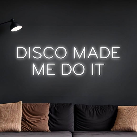 Handmadetneonsign Disco Make Me Do It Neon Sign, Custom Disco Make Me Do It LED Light, Personalized Inspirational Quote, Wall Décor