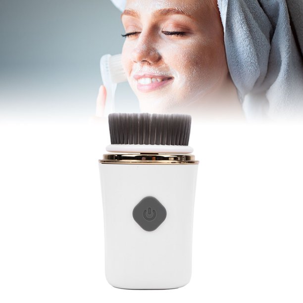 Cepillo Exfoliante Facial Eléctrico 2 En 1, Depurador Facial Giratorio Con Cabezales De Cepillo Suaves Y De Silicona Para Una Limpieza Profunda