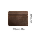 thumbnail image 3 of Mini Portable Leather Card Bag, Multi-Functional Durable Card Holder Wallet, Compact Slim Cash Coin Key Organizer for Men Women Daily Commute Travel Driver License Storage, 3 of 6
