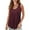 Wine, variant on BLVB Womens Tank Tops Summer Loose Sleeveless Tops Solid Color Scoop Neck Blouses Curved Hem Tunic Tshirts