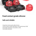 thumbnail image 4 of Black Grade Silicone 4-Grid Rose Ice Cube Cubo De Hielo Resistente Al Calor Bandeja Cuadrada Molde No Tóxico Durable Bar Pub Wine Ice Cube Maker Fácil De Quitar Guardurnaity HA015726-00, 4 of 7