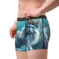 thumbnail image 2 of Fuzoiu Cat Underwater Fantasy Print Men's Ultra Breathable Underwear,No Riding Up Boxer Briefs with ComfortFlexible Waistband-XX-Large, 2 of 5