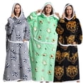 thumbnail image 2 of Oversized Hoodies Sweatshirt Women Winter Hoodies Fleece Giant Tv Blanket With Sleeves, 2 of 5