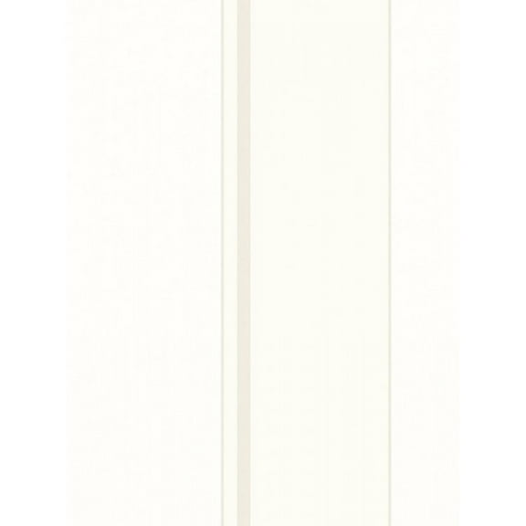 Concord Wallcoverings Textured Wallpaper Stripes Vertical Lines, White Silver, 21 In x 33 Ft (56 sq. ft), 226815