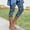 003 Navy, variant on Women's High Waist Print Capri Leggings, 3/4 Length Stretchy Pants with Pockets for Summer Casual Yoga Daily Wear