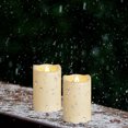 thumbnail image 2 of 2 Pack 6” x4" Waterproof Outdoor Flameless Candles with Timer Large Battery Operated Electric LED Pillar Candle Suit for Gift Home Décor Party Wedding Supplies Garden Halloween Christmas Decoration, 2 of 5
