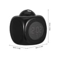 thumbnail image 5 of Reloj despertador digital con proyección y función de voz LED, reloj de escritorio multifuncional para uso doméstico y de viaje., 5 of 5