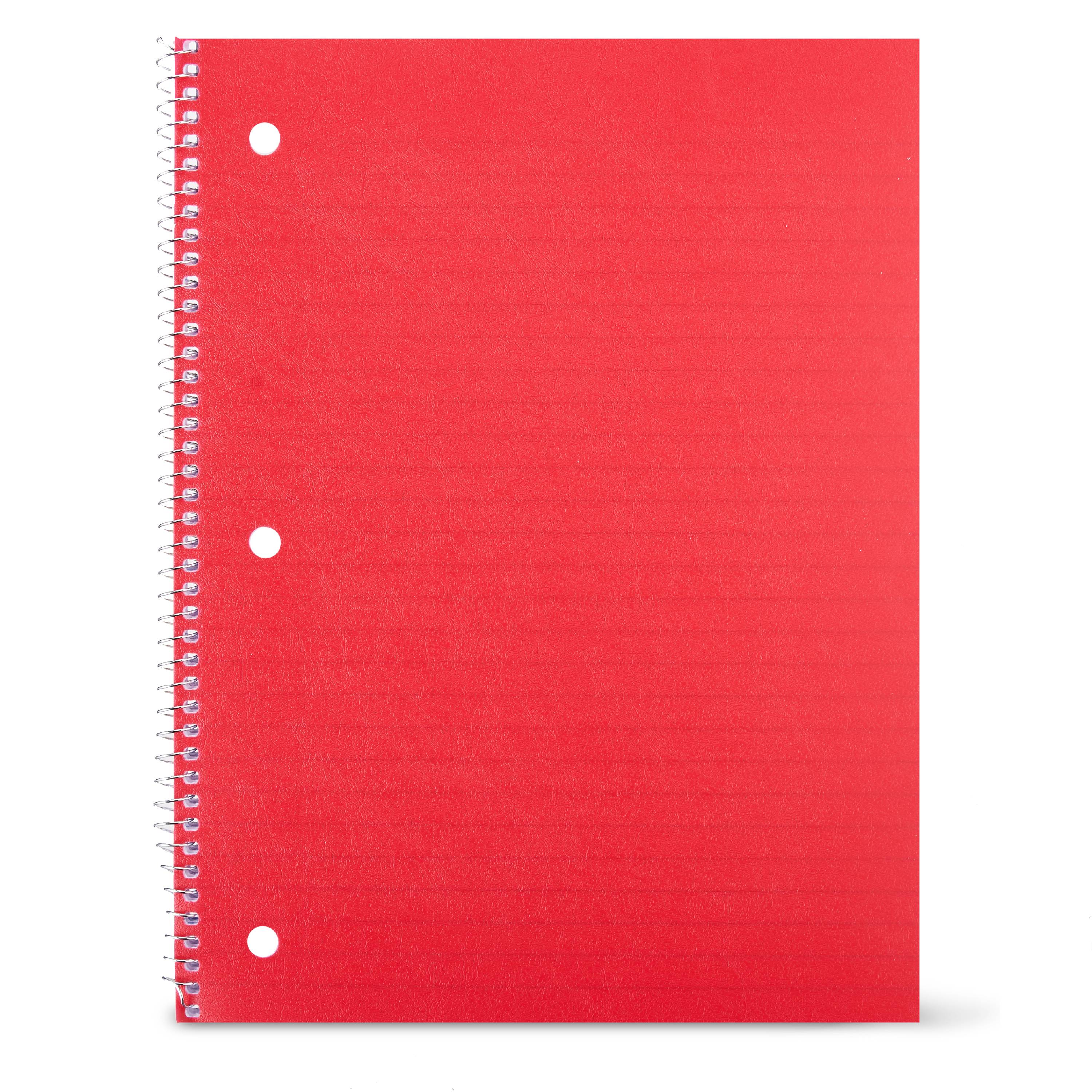 Pen + Gear 1Subject Notebook Set, 10.5" x 8", Assorted Colors, 80