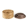 thumbnail image 5 of happimess Gouda Southwestern Hand-Woven Hyacinth Circular Nesting Baskets with Wood Lids, Natural (Set of 3), BSK1004A-3SET, 5 of 11